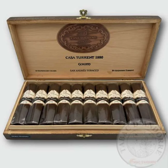 Casa Turrent 1880 – Gordito Doble Maduro C/10 — cigare à l'unité ou en boîte
