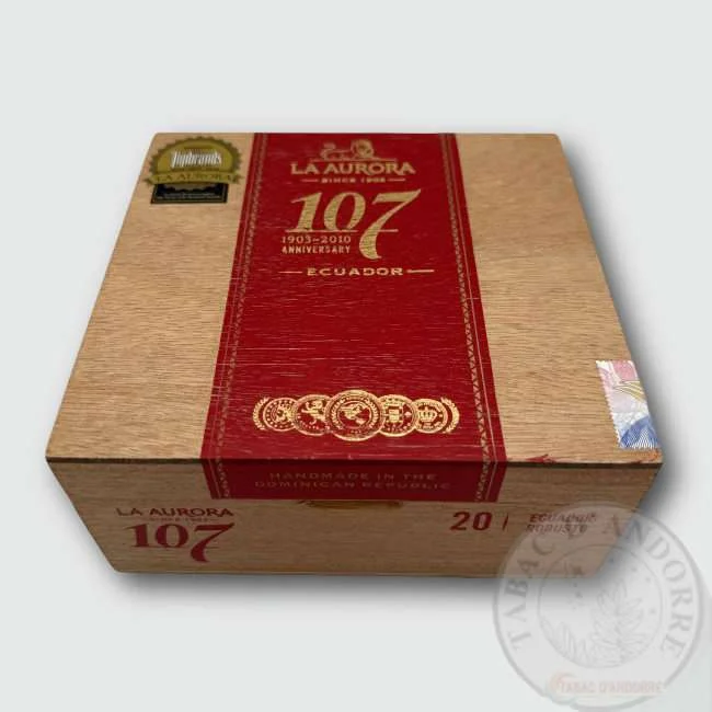 La Aurora 107 Ecuador – Robusto C/20 — cigare à l'unité ou en boîte