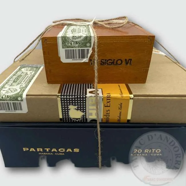 PACK – Cohiba Siglo VI + Cohiba Piramides Extra + Partagas Linea Maestra Rito — cigare à l'unité ou en boîte