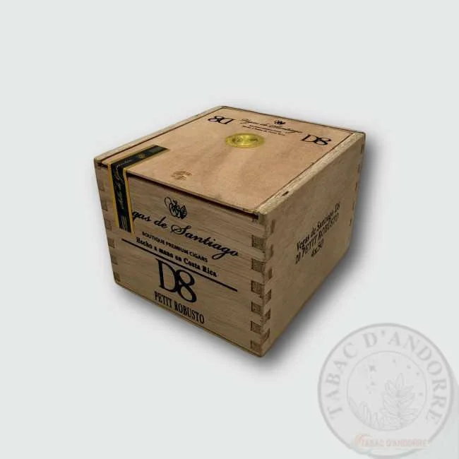 Vegas de Santiago – D8 Petit Robusto C/20 — cigare à l'unité ou en boîte