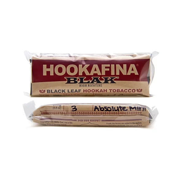 Hookafina Blak — tabac à chicha pour narguilé